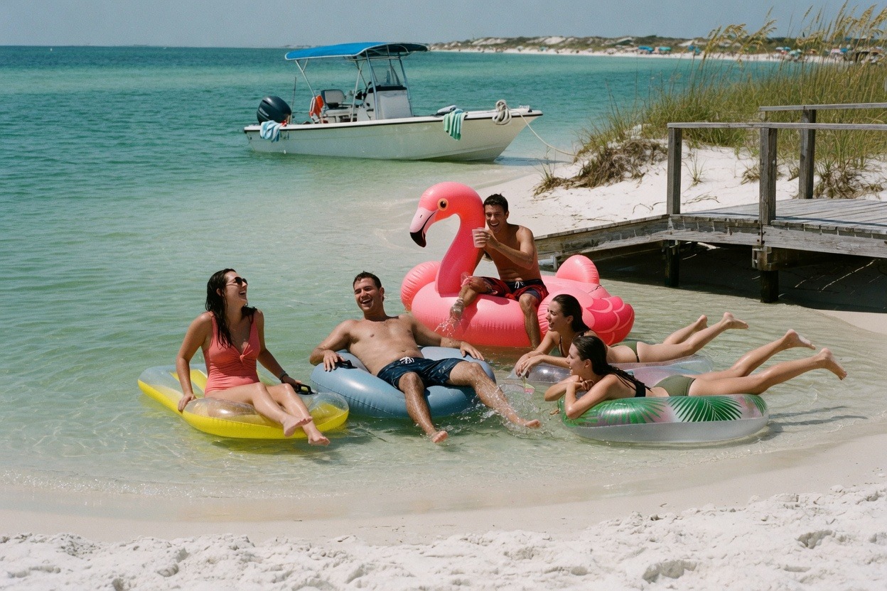 The Salt Line, Vol. 85: A Herd That Paid $3.91 a Gallon to Spend Half a Billion Dollars, a County Voting to Rake 'Biological Debris,' and a Scam That Learned Zoning — satire from The Drift, Perdido Key OG