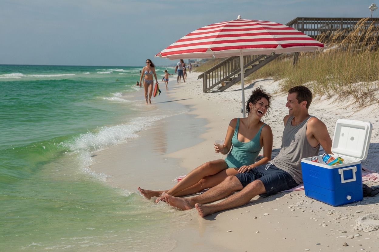 Sand in the Coffee, Vol. 108: the other shoreline, two hundred yards behind you — daily from The Drift, Perdido Key OG