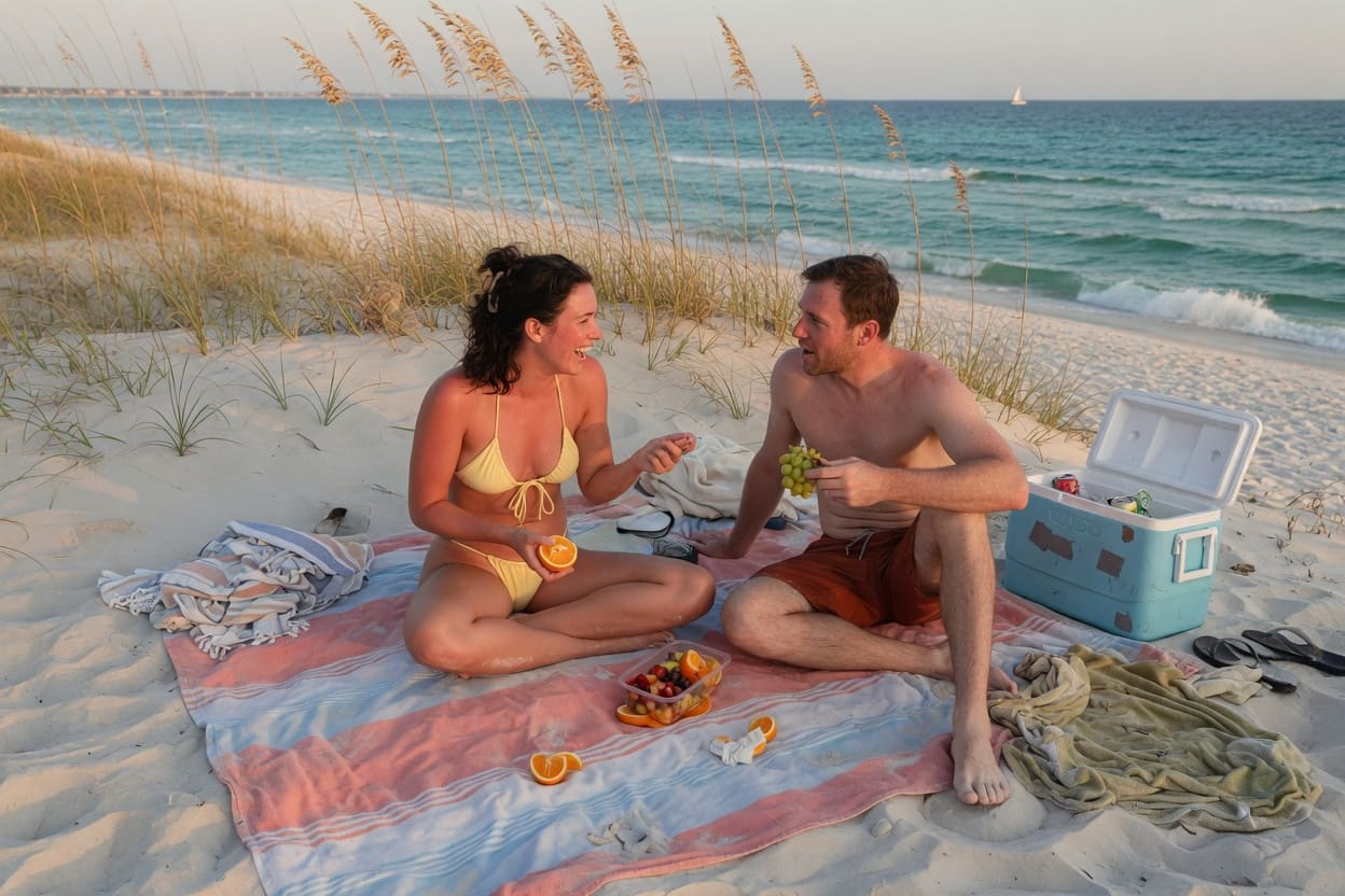 Sand in the Coffee, Vol. 44: the afternoon storm is a schedule, not a surprise — daily from The Drift, Perdido Key OG