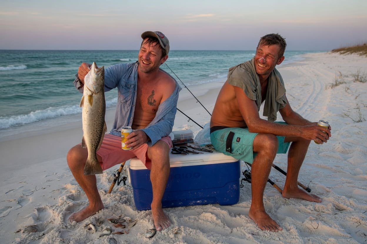 The Friday Report: the mullet run's stirring, snapper's still open both sides, and one eye stays on the tropics — fishing-report from The Drift, Perdido Key OG