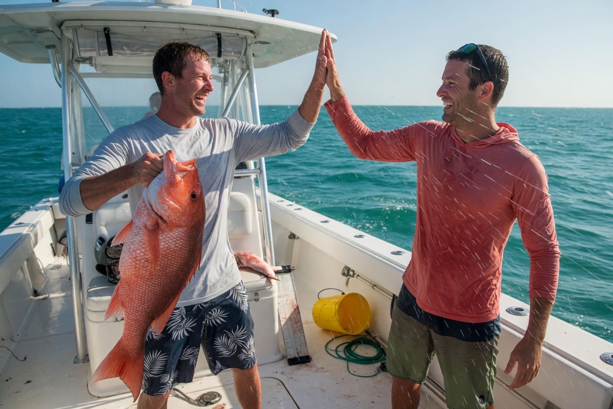 The Friday Report: the Gulf lies down for the weekend, bull reds work the Pass, and Florida snapper has a gap coming — fishing-report from The Drift, Perdido Key OG
